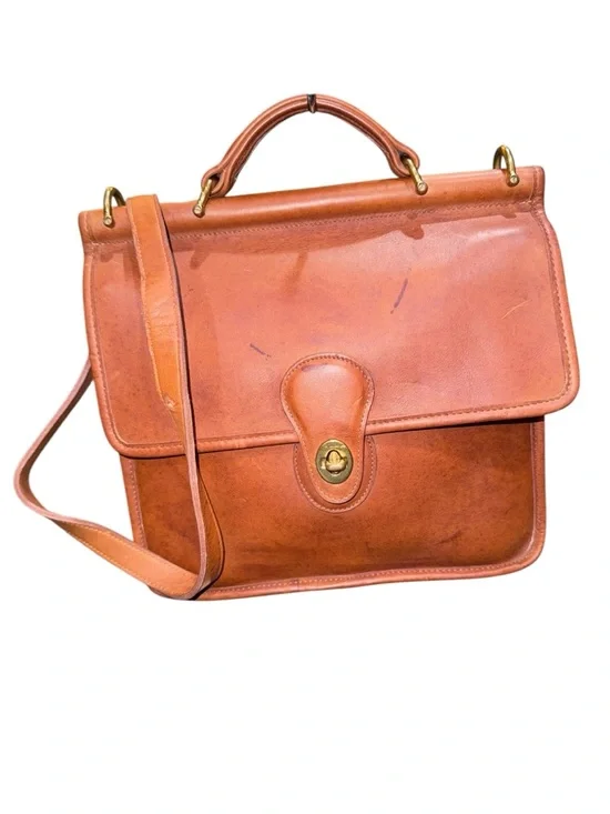 Coach Willis Satchel /Shoulder Bag with COA 1980’s - Picture 1 of 16